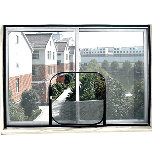 Yuing KatzenSicherheitsnetz für Fenster Doppelreißverschluss selbstklebendes Netz Fensterschutz für Katzenvögel AntiMücke Insekten Insekten Insekten Insekten Insekten Fliegengitter Fensternetz von Yuing
