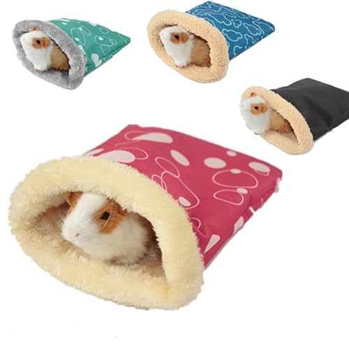 Yulakes 2PCS Igel-Kuschelsack Für Hamster Kleine Tier Plüsch Höhle Warmes Nest Haustiertasche Guinea-Hängematte Für Käfigbett Hamster-Warmtasche Meerschweinchen-Schlafsack von Yulakes