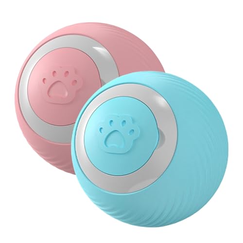 Katzenspielzeug Elektrisch Katzenball,Automatischer Katzenball,Interaktives Katzenspielzeug Aus Silikon, Katzenball Mit LED-Licht,USB 360° Selbstdrehender,Intelligenter Beweglicher Katzenball Katzenspielzeug Elektrisch Katzenball,Automatischer Katzenball,Interaktives Katzenspielzeug Aus Silikon, Katzenball Mit LED-Licht,USB 360° Selbstdrehender,Intelligenter Beweglicher Katzenball von Yulokdwi