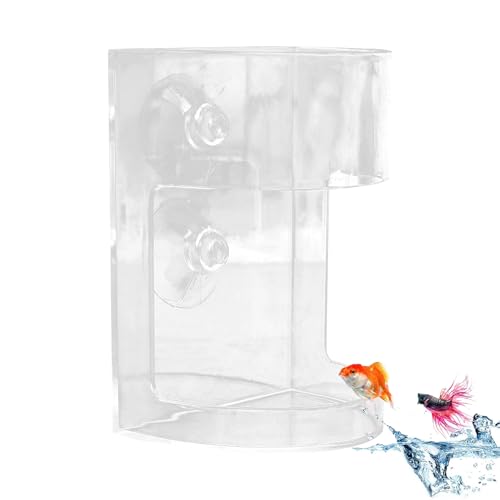 Yulokdwi Aquarium Futterautomat - Durchsichtige Fischfutterschale - Driftgeschützter Spender mit Saugnapf und Großem Fassungsvermögen für, Kampffische, Teiche & Aquarien Yulokdwi Aquarium Futterautomat - Durchsichtige Fischfutterschale - Driftgeschützter Spender mit Saugnapf und Großem Fassungsvermögen für, Kampffische, Teiche & Aquarien von Yulokdwi