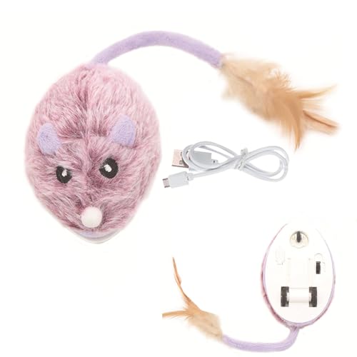 Yulokdwi Bewegliche Mäuse, Katzenspielzeug, Mäusespielzeug für Hauskatzen,Automatisch bewegliches Kätzchen-Mäusespielzeug aus Plüsch | Smart Sensing Moving Cat Toys, USB wiederaufladbares elektrisches Yulokdwi Bewegliche Mäuse, Katzenspielzeug, Mäusespielzeug für Hauskatzen,Automatisch bewegliches Kätzchen-Mäusespielzeug aus Plüsch | Smart Sensing Moving Cat Toys, USB wiederaufladbares elektrisches von Yulokdwi
