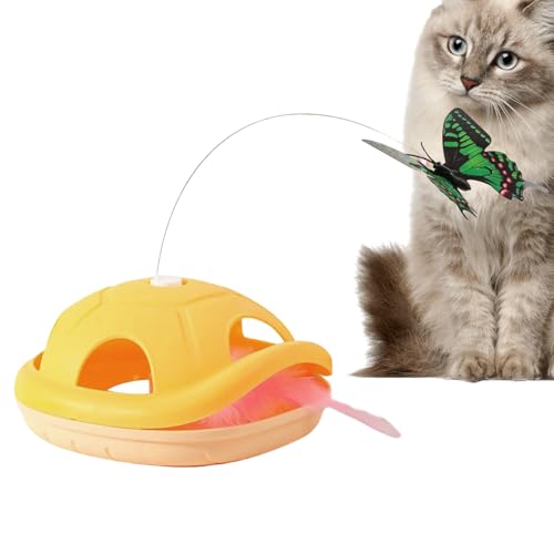 Yulokdwi Katzenangel Spielzeug | Elektronisches Katzenspielzeug | Batteriebetriebene Katzenangel Mit Beweglichem Schmetterling Für Katzentraining Und Jagdsimulation Yulokdwi Katzenangel Spielzeug | Elektronisches Katzenspielzeug | Batteriebetriebene Katzenangel Mit Beweglichem Schmetterling Für Katzentraining Und Jagdsimulation von Yulokdwi