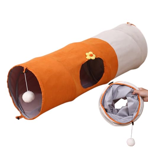 Yulokdwi Katzentunnel Spielzeug - Haustiertunnel Zusammenklappbar Mit Ball - Kratzfestes Interaktives Zelt Versteck Für Indoor Wohnung Kinderzimmer Yulokdwi Katzentunnel Spielzeug - Haustiertunnel Zusammenklappbar Mit Ball - Kratzfestes Interaktives Zelt Versteck Für Indoor Wohnung Kinderzimmer von Yulokdwi