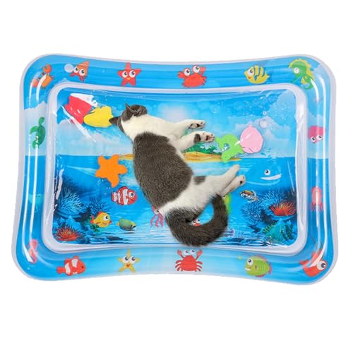 Yulokdwi Sensorische Wassermatte Für Katzen, Sensorische Wassermatte, Sensorische Wasserspielmatte, Kühle, Bequeme Spielmatte Für Den Sommer, Für Katzen Mit Fischzubehör Zum Spielen Mit Haustieren Yulokdwi Sensorische Wassermatte Für Katzen, Sensorische Wassermatte, Sensorische Wasserspielmatte, Kühle, Bequeme Spielmatte Für Den Sommer, Für Katzen Mit Fischzubehör Zum Spielen Mit Haustieren von Yulokdwi