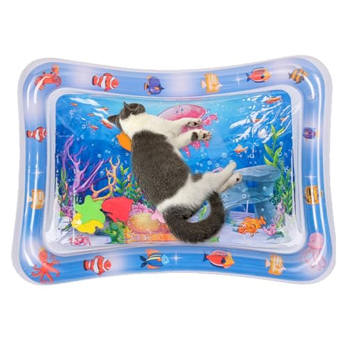 Yulokdwi Sensorische Wassermatte Für Katzen, Sensorische Wassermatte, Sensorische Wasserspielmatte, Kühle, Bequeme Spielmatte Für Den Sommer, Für Katzen Mit Fischzubehör Zum Spielen Mit Haustieren Yulokdwi Sensorische Wassermatte Für Katzen, Sensorische Wassermatte, Sensorische Wasserspielmatte, Kühle, Bequeme Spielmatte Für Den Sommer, Für Katzen Mit Fischzubehör Zum Spielen Mit Haustieren von Yulokdwi