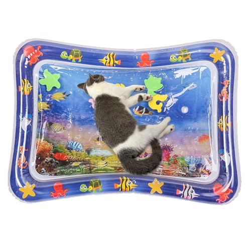 Yulokdwi Sensorische Wassermatte Für Katzen, Sensorische Wassermatte, Sensorische Wasserspielmatte, Kühle, Bequeme Spielmatte Für Den Sommer, Für Katzen Mit Fischzubehör Zum Spielen Mit Haustieren Yulokdwi Sensorische Wassermatte Für Katzen, Sensorische Wassermatte, Sensorische Wasserspielmatte, Kühle, Bequeme Spielmatte Für Den Sommer, Für Katzen Mit Fischzubehör Zum Spielen Mit Haustieren von Yulokdwi