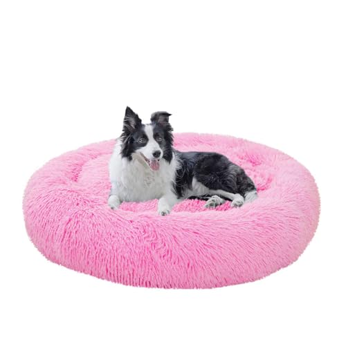 Hundekorb Waschbar, Anti-Angst Deluxe Plüsch Hundebetten, Hundematte mit Rutschfester Unterseite, Ultra Weicher Plüsch Haustierbett für Kleine, Mittelgroße und Große Hunde, Katzen (Hellrosa,120CM(XL)) Hundekorb Waschbar, Anti-Angst Deluxe Plüsch Hundebetten, Hundematte mit Rutschfester Unterseite, Ultra Weicher Plüsch Haustierbett für Kleine, Mittelgroße und Große Hunde, Katzen (Hellrosa,120CM(XL)) von Yuly