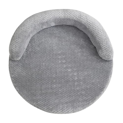 Yuly Ergonomisches Hundebett,Ortopädisches Hundekissen für große,mittlere und kleine Hunde,Waschbar,rutschfest,Eierförmiger Kistenschaum,Hundecouch mit Hohem Rand (50cm,Hellgrau) von Yuly