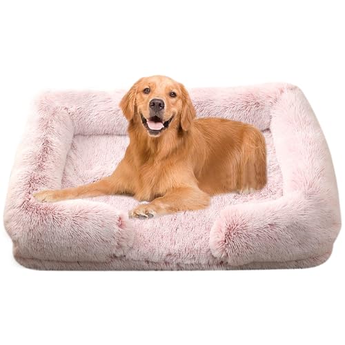 Yuly Ergonomisches Hundebett für große & kleine Hunde,Orthopädisches Hundekissen,Flauschige Hundesofa,Hundecouch mit eierförmiger Kistenschaum,Waschbar & rutschfest (XXL-130x90x22cm,Ombré-Rosa) Yuly Ergonomisches Hundebett für große & kleine Hunde,Orthopädisches Hundekissen,Flauschige Hundesofa,Hundecouch mit eierförmiger Kistenschaum,Waschbar & rutschfest (XXL-130x90x22cm,Ombré-Rosa) von Yuly
