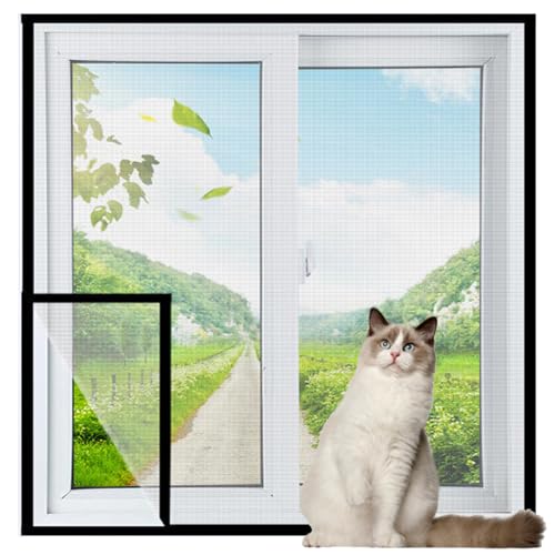 Yuly Fensterschutznetz in benutzerdefinierten Größen, selbstklebendes Sicherheitsnetz für Katzen und Kätzchen, Insektennetz mit Reißverschluss, einfache Installation Yuly Fensterschutznetz in benutzerdefinierten Größen, selbstklebendes Sicherheitsnetz für Katzen und Kätzchen, Insektennetz mit Reißverschluss, einfache Installation von Yuly
