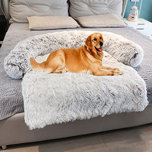 Yuly Flauschige Plüsch Hundebetten Katzenbett, Hundebett Couch für Sofaschutz, Hundematte, Haustierbett für Große Mittelgroße Hunde und Katzen, Waschbar rutschfest Hundekissen, 105 * 94 * 15cm Yuly Flauschige Plüsch Hundebetten Katzenbett, Hundebett Couch für Sofaschutz, Hundematte, Haustierbett für Große Mittelgroße Hunde und Katzen, Waschbar rutschfest Hundekissen, 105 * 94 * 15cm von Yuly
