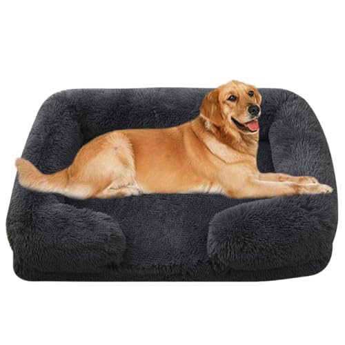 Yuly Hundebett,Orthopädisches Hundesofa,Eierförmiger Kistenschaum Hundekorb,Flauschiges Hundebett für kleine und große Heimtiere,Waschbar Hundekissen Wasserdicht rutschfest (L-80x55x15cm,Dunkelgrau) Yuly Hundebett,Orthopädisches Hundesofa,Eierförmiger Kistenschaum Hundekorb,Flauschiges Hundebett für kleine und große Heimtiere,Waschbar Hundekissen Wasserdicht rutschfest (L-80x55x15cm,Dunkelgrau) von Yuly