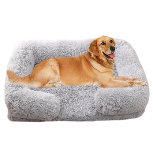 Yuly Hundebett,Orthopädisches Hundesofa,Eierförmiger Kistenschaum Hundekorb,Flauschiges Hundebett für kleine und große Heimtiere,Waschbar Hundekissen Wasserdicht rutschfest (M-60x48x15cm,Hellgrau) Yuly Hundebett,Orthopädisches Hundesofa,Eierförmiger Kistenschaum Hundekorb,Flauschiges Hundebett für kleine und große Heimtiere,Waschbar Hundekissen Wasserdicht rutschfest (M-60x48x15cm,Hellgrau) von Yuly