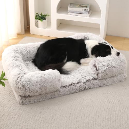 Yuly Hundebett,Orthopädisches Hundesofa,Ergonomisches Hundekorb, Hundekissen Flauschig,Weich Hundecouch,Waschbar Hundematte mit Abnehmbarer Deckel,rutschfeste Unterseite (XXL-130x90x22cm,Ombré-Braun) Yuly Hundebett,Orthopädisches Hundesofa,Ergonomisches Hundekorb, Hundekissen Flauschig,Weich Hundecouch,Waschbar Hundematte mit Abnehmbarer Deckel,rutschfeste Unterseite (XXL-130x90x22cm,Ombré-Braun) von Yuly