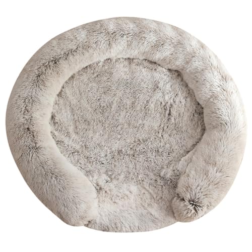 Yuly Hundebett Flauschig für kleine mittelgroße und große Hunde,Hundekorb Waschbar Bezug,Orthopädisches Hundekissen,Hundesofa,Wasserdicht Innenfutter,Bequem & rutschfest (50cm,Ombré-Braun) von Yuly