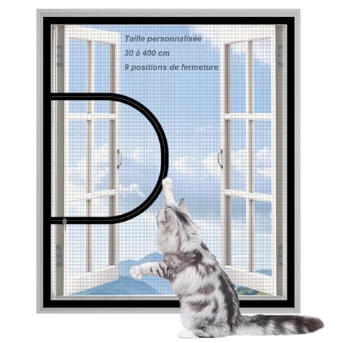 Yuly Katzenschutznetz in individueller Größe, selbstklebendes Sicherheitsnetz für Katzen mit Reißverschluss, Mückennetz, reißfest, einfach zu installieren Yuly Katzenschutznetz in individueller Größe, selbstklebendes Sicherheitsnetz für Katzen mit Reißverschluss, Mückennetz, reißfest, einfach zu installieren von Yuly