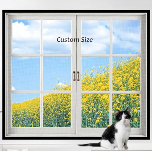 Yuly Katzensicherheitsnetz in individueller Größe, Anti-Moskito-Schutz, Fensterschutz, Balkonfenster, Sicherheitsgitter mit Reißverschluss, selbstklebendes Fliegengitter Yuly Katzensicherheitsnetz in individueller Größe, Anti-Moskito-Schutz, Fensterschutz, Balkonfenster, Sicherheitsgitter mit Reißverschluss, selbstklebendes Fliegengitter von Yuly