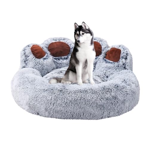 Yuly Multifunktional Haustierbett, Flauschige Hundematte, Hundebett mit Anti-Rutsch-Punkten, Anti-Angst Hundematte, Weich Bequem Hundebett, Orthopädisches Hundebett, Tragbar Hundekorb von Yuly