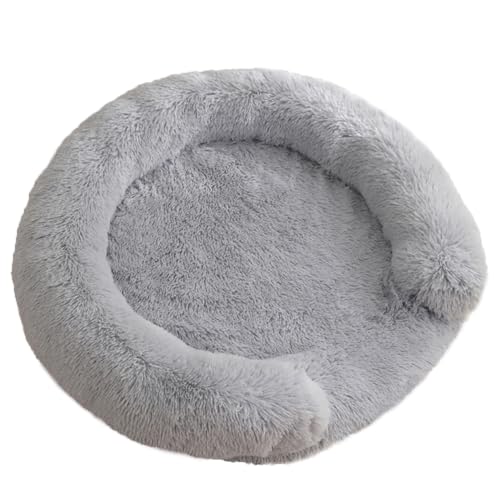 Yuly Orthopädisches Hundebett Ergonomisches Hundekissen,Hundecouch mit eierförmiger Kistenschaum,Robustes Heimtierkissen mit tiefem Einstieg für Hunde und Katzen jeden Alters (60cm,Hellgrau) von Yuly