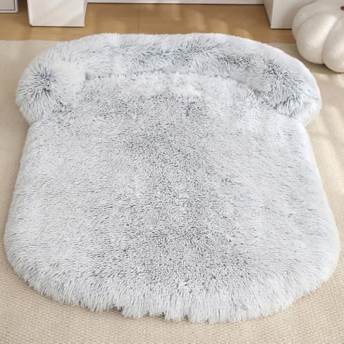 Yuly Orthopädisches Hundebett Grosse Hunde XXL,Hundekissen Flauschig,Ergonomisches Hundematte,Memory Foam Hundekorb,Waschbar Hundesofa Wasserdicht rutschfest (65x50x12cm,Ombré-Grau) von Yuly
