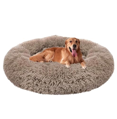 Yuly Rund Hundekissen, Anti-Angst Plüsch Hundebett, Orthopädisches Hundebett, Hundekistenmatratze mit Rutschfester Unterseite, Hundekorb Waschbar für Grosse Hunde Katze Haustier Yuly Rund Hundekissen, Anti-Angst Plüsch Hundebett, Orthopädisches Hundebett, Hundekistenmatratze mit Rutschfester Unterseite, Hundekorb Waschbar für Grosse Hunde Katze Haustier von Yuly