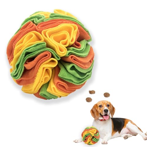 YumSur Hunde-Schnüffelball,interaktives Hundespielzeug,Stimulierendes Puzzle-Spielzeug,Interaktives Hundespielzeug Intelligenzspielzeug Waschbar Futtermatte Geruchstraining Stressabbau für Hunde von YumSur
