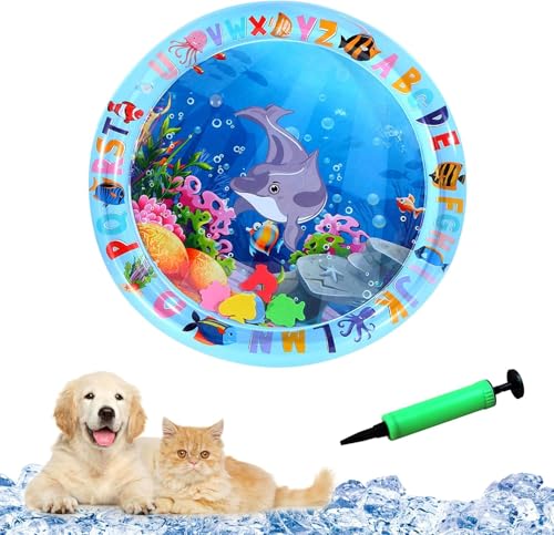 YumSur Water Sensory Playmat Cats,Inflatable Cooling Mat for Cats,Sensory Water Playmat Katzen Hund,Verdickte Wasserspielmatte Katze,Sommerliche Spielwasser-Sensormatte Für Kleine Hunde Und Katzen YumSur Water Sensory Playmat Cats,Inflatable Cooling Mat for Cats,Sensory Water Playmat Katzen Hund,Verdickte Wasserspielmatte Katze,Sommerliche Spielwasser-Sensormatte Für Kleine Hunde Und Katzen von YumSur