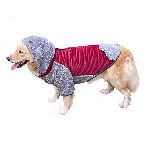 Fleece Hund Hoodie Hund Weste Jacke Hund Pullover Reversible Pet Winter Warme Mantel Pullover Hund Kleidung Outfits für Kleine Medium Große Hunde von Yumech