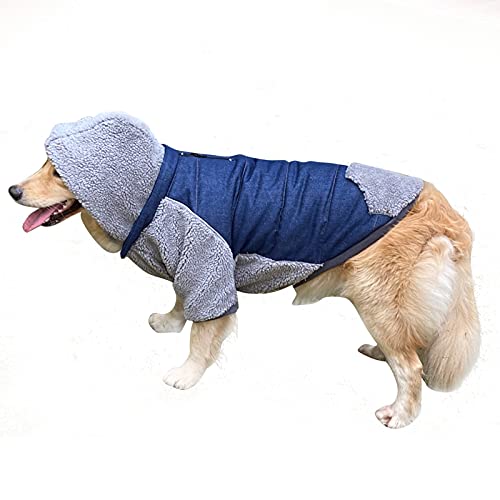 Fleece Hund Hoodie Hund Weste Jacke Hund Pullover Reversible Pet Winter Warme Mantel Pullover Hund Kleidung Outfits für Kleine Medium Große Hunde von Yumech
