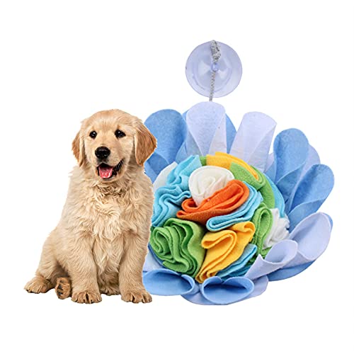 Haustier-Schnüffelmatte für Hunde, Blume, Haustierschnüffel, langsamer Futternapf mit Saugnapf, interaktives Leckerli-Spielzeug für Langeweile, natürliche Futtersuche von Yumech
