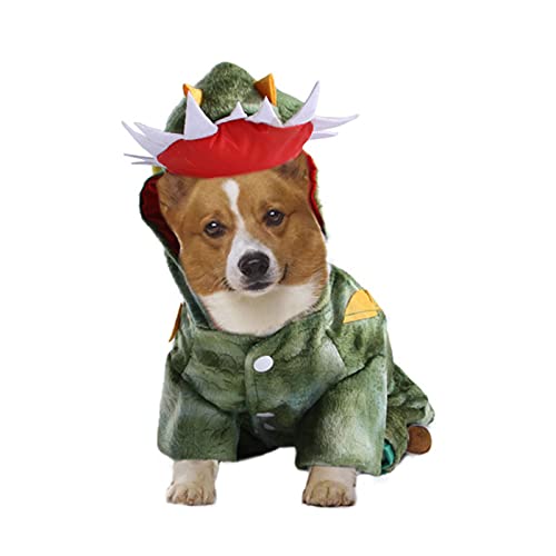 Hund Krokodil Kostüme Pet Cartoon Kleidung Halloween Cosplay Kleid Bekleidung Haustiere Winter Warme Mantel Overalls Outfits für Kleine Medium Katze Hunde Party von Yumech