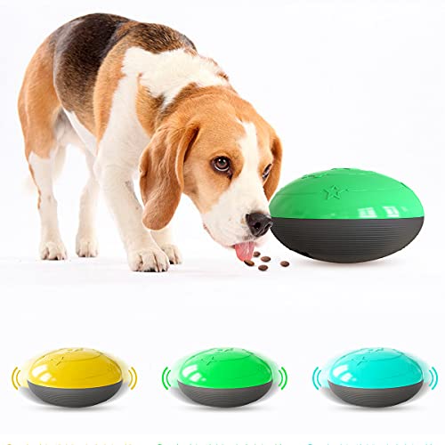 Pet Lebensmittel Abgabe Spielzeug Hunde Sound Spielzeug Behandelt Undicht Gerät Essen Dispenser Interaktive Spielzeug Anti- Biss Undichte Ball mit Sound für Kleine Mittelgroße von Yumech