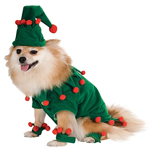 Weihnachten Haustier Kleidung Grün Rot Hund Katze Kostüm Outfit mit Santa Hut Hund Warme Weste Jacke Overall für Welpen Kitty Kleid Up Neue Jahr Weihnachten Party von Yumech