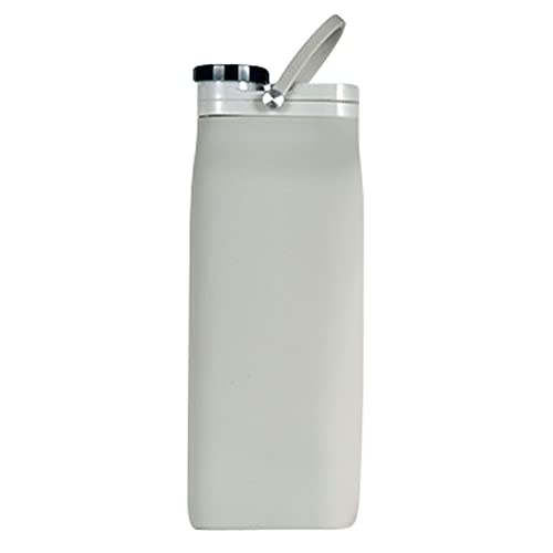 Yumech Faltbare Wasser Flasche 600Ml Reise Wasser Tasse Becher Mehrweg Sport Faltbare Flasche Roll Up Wasser Beutel Nachfüllbare Flasche für Outdoor Camping Lauf von Yumech