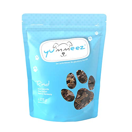 Yummeez Rind Leckerli - Hundeleckerli als kleine Knöchelchen - getreidefrei mit hohem Fleischanteil - perfektes Leckerchen für Training oder Belohnung (1 x 175 g) von Yummeez