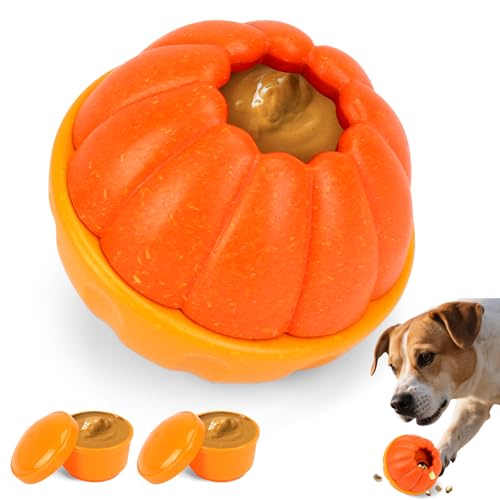 Yummy Sam Frozen Treat Dispensing Hundespielzeug, Ball, gefrierbar, langlebig, interaktives Puzzle, Kauspielzeug, um für aggressive Kauer zu beschäftigen, langsames Füttern für mittelgroße und große Yummy Sam Frozen Treat Dispensing Hundespielzeug, Ball, gefrierbar, langlebig, interaktives Puzzle, Kauspielzeug, um für aggressive Kauer zu beschäftigen, langsames Füttern für mittelgroße und große von Yummy Sam