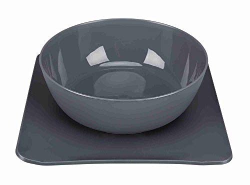 Yummynator 07991 Rutschfeste Matte Mit Futternapf | BPA Frei | Tiernapf-System: Vereint Napf und Platzmatte | Futternapf für Katze oder Hund | Futternapf mit Unterlage | Grau / Grau | Large Yummynator 07991 Rutschfeste Matte Mit Futternapf | BPA Frei | Tiernapf-System: Vereint Napf und Platzmatte | Futternapf für Katze oder Hund | Futternapf mit Unterlage | Grau / Grau | Large von Yummynator