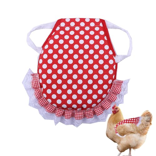 Yumneo Hühnerkleidung – bedruckte Henne-Kleidung, leichte Anti-Rutsch-Schürzen, Kleidung für Stall, Bauernhof, Outdoor, für Hühner, Hahnschutz von Yumneo