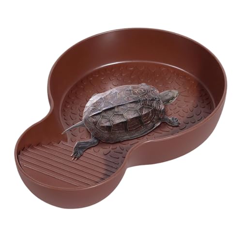Yumneo Reptilienpool – Reptilien-Futterschale mit abnehmbaren Stufen, Aquarium-Ornament, Schildkröten-Zubehör, Schlangen-Wasserschale für Gecko, Schlange, Schildkröte, Bartdrachenbad Yumneo Reptilienpool – Reptilien-Futterschale mit abnehmbaren Stufen, Aquarium-Ornament, Schildkröten-Zubehör, Schlangen-Wasserschale für Gecko, Schlange, Schildkröte, Bartdrachenbad von Yumneo