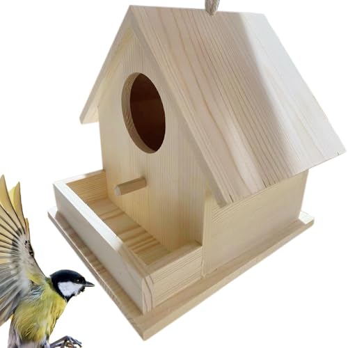 Yumneo Vogel-Nistkasten für den Außenbereich – -Vogel-Nistkasten mit Stange, Outdoor-Dekoration, Haustierhütte, Tierheim für den Außenbereich, Terrasse, Garten, Hof Yumneo Vogel-Nistkasten für den Außenbereich – -Vogel-Nistkasten mit Stange, Outdoor-Dekoration, Haustierhütte, Tierheim für den Außenbereich, Terrasse, Garten, Hof von Yumneo