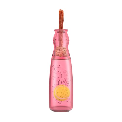 Yumneo Wasserflasche Hundespielzeug, niedlich, quietschend, unzerstörbar, Kauspielzeug, interaktives Welpentraining, Kauer für Stimulation, Bereicherung, Zahnreinigung, Unterhaltung, Langeweile von Yumneo