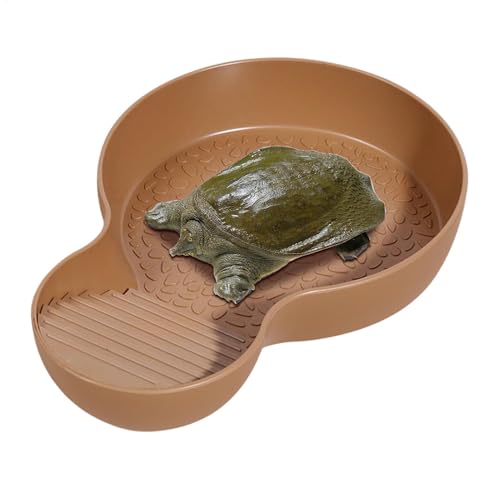 Yumneo Wassernapf für Schildkröten, Aquarium-Dekoration, Schildkrötenzubehör, Schlangen-Wasserschale für Gecko, Schlange, Schildkröte, Bartdrachenbad Yumneo Wassernapf für Schildkröten, Aquarium-Dekoration, Schildkrötenzubehör, Schlangen-Wasserschale für Gecko, Schlange, Schildkröte, Bartdrachenbad von Yumneo