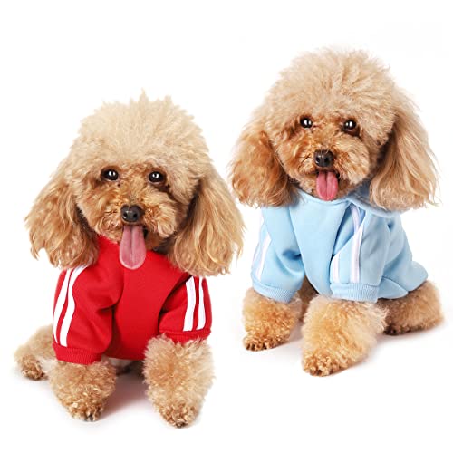 Hundepulli für Kleine Hunde, Hunde Hoodie Pet Puppy Katze Niedlicher Baumwoll Warm Hoodies Coat Pullover von YunJiaoon