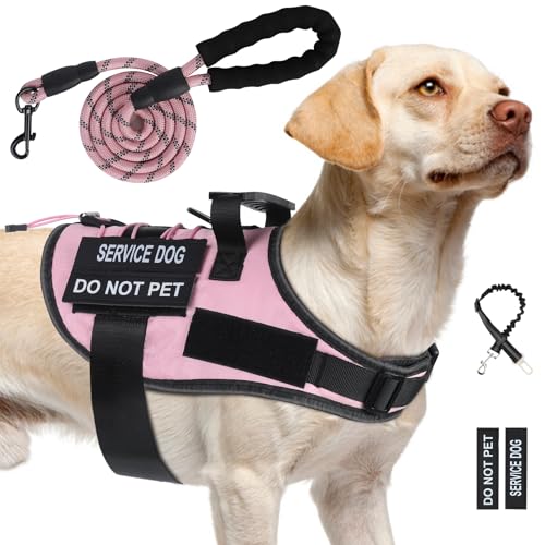 No Pull Hundegeschirr, Rosa, Größe L von Yungaspy