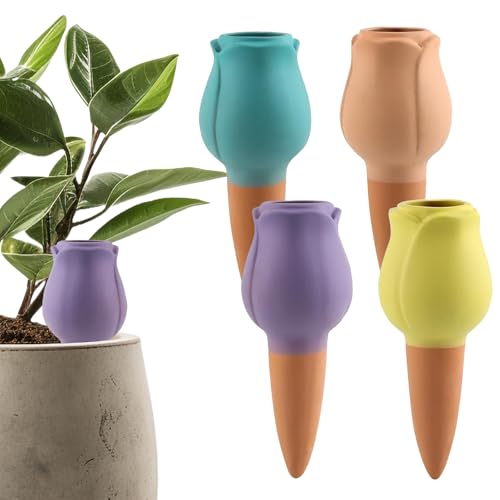 Yunlaishaocer 4-pcs Tonkegel Bewässerung, Wasserspender Pflanzen, Zimmerpflanzen Automatische Bewässerung, Bewässerungskugeln, für Pflanzenbewässerung Indoor & Balkonkästen Yunlaishaocer 4-pcs Tonkegel Bewässerung, Wasserspender Pflanzen, Zimmerpflanzen Automatische Bewässerung, Bewässerungskugeln, für Pflanzenbewässerung Indoor & Balkonkästen von Yunlaishaocer