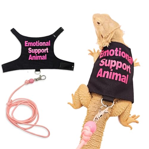 Bartagamen-Kleidung mit Leine, handgefertigt, Reptilienbekleidung für kleine Haustiere, Meerschweinchen und Eidechsen, Outdoor-Trainingsgeschirr und Foto-Requisite, Rosa Bartagamen-Kleidung mit Leine, handgefertigt, Reptilienbekleidung für kleine Haustiere, Meerschweinchen und Eidechsen, Outdoor-Trainingsgeschirr und Foto-Requisite, Rosa von Yunmoxiao