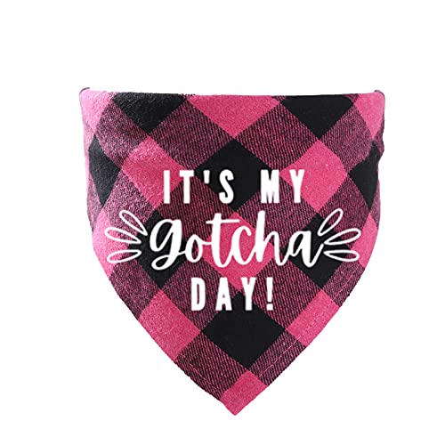 Hunde-Geburtstagstuch, Gotcha Day, Haustier-Schal, Hunde-Adoptionstuch, Bandana für Jungen und Mädchen, Hunde, Katzen, Schal, Lätzchen, Zubehör für Haustiere, Geburtstagsgeschenk, Rosa Hunde-Geburtstagstuch, Gotcha Day, Haustier-Schal, Hunde-Adoptionstuch, Bandana für Jungen und Mädchen, Hunde, Katzen, Schal, Lätzchen, Zubehör für Haustiere, Geburtstagsgeschenk, Rosa von Yunmoxiao