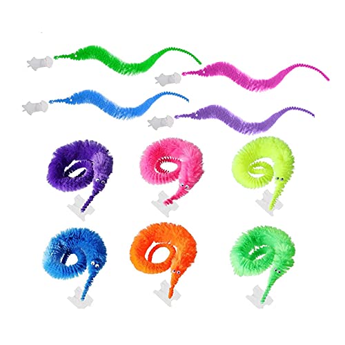 Zauberwürmer mit Wackelauge, Trickspielzeug, Haustierspielzeug mit unsichtbarer Schnur für Haustiere, Katzen, Welpen, Kinder, Partyzubehör, Festival, zufällige Farbe, 10 Stück Zauberwürmer mit Wackelauge, Trickspielzeug, Haustierspielzeug mit unsichtbarer Schnur für Haustiere, Katzen, Welpen, Kinder, Partyzubehör, Festival, zufällige Farbe, 10 Stück von Yunmoxiao