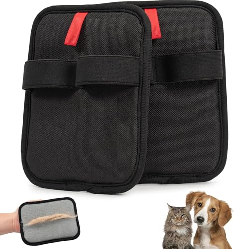 Yunova Tierhaarentferner Handschuh 2er Set – Waschbar & Wiederverwendbar – 17x13 cm Eva Fusselhandschuh für Katzen & Hunde – Schwarz – Haustier Fell Entferner Yunova Tierhaarentferner Handschuh 2er Set – Waschbar & Wiederverwendbar – 17x13 cm Eva Fusselhandschuh für Katzen & Hunde – Schwarz – Haustier Fell Entferner von Yunova