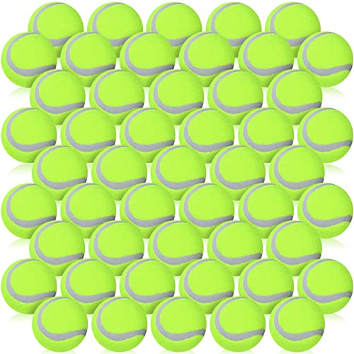 Yunsailing 50 Packungen Hunde Tennisbälle Haustier Tennisball Mini Tennisbälle Training Haustier Tennis Spielzeug Gelb Ball für Große Mittlere Kleine Hunde Training Spielen Übung und Apportieren von Yunsailing